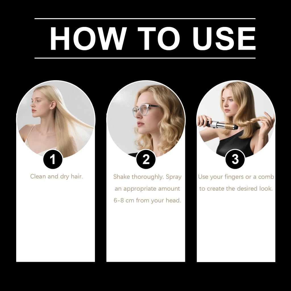 Sea Salt Texturizing Hair Spray for Voluminous Beach Waves