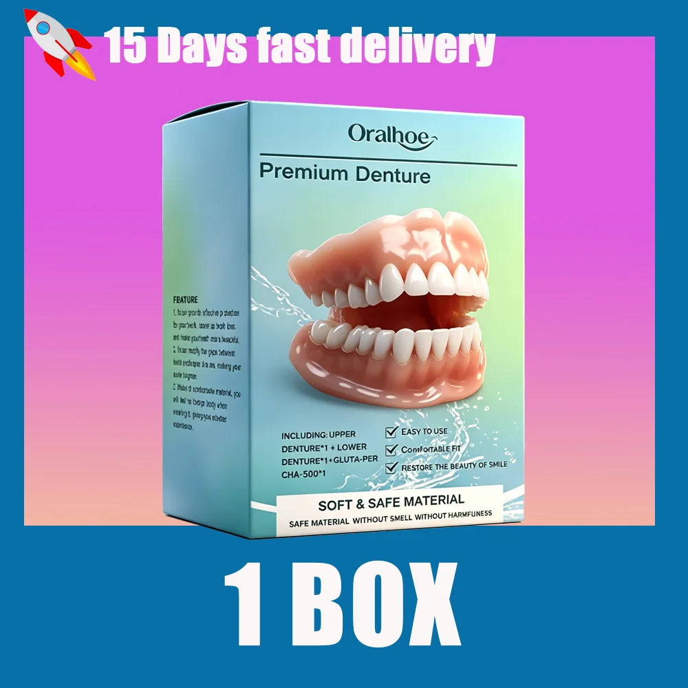 Adjustable Cosmetic Denture Set for Instant Smile Enhancement