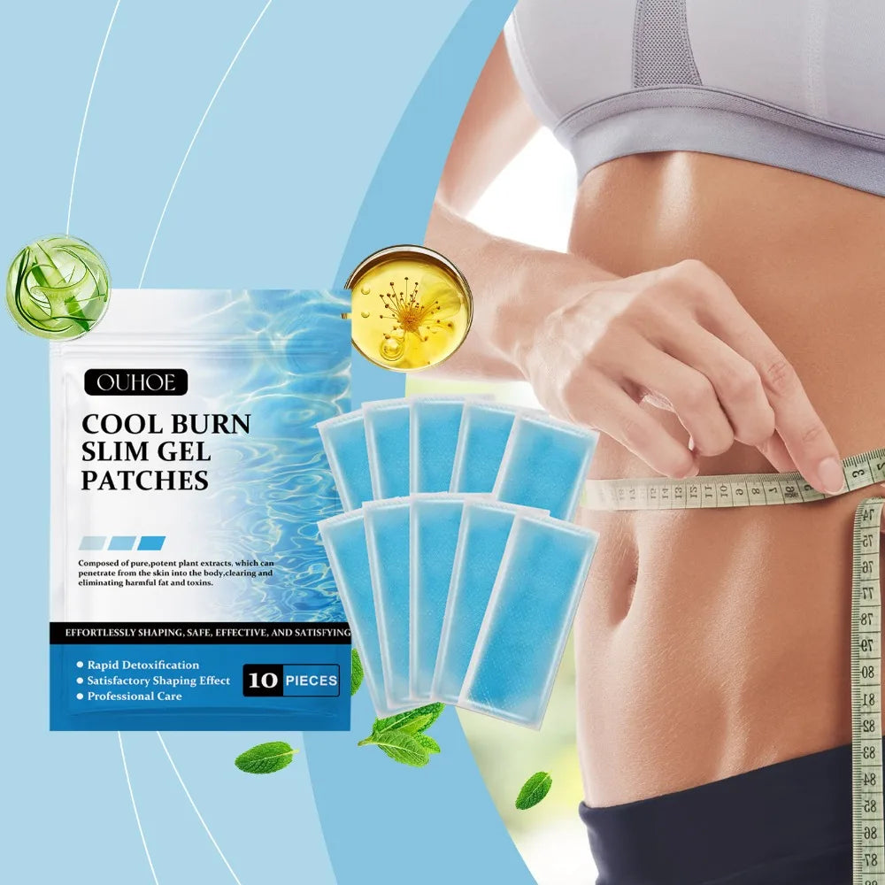 Cooling Slimming Gel Patches for Body Contouring and Hydration