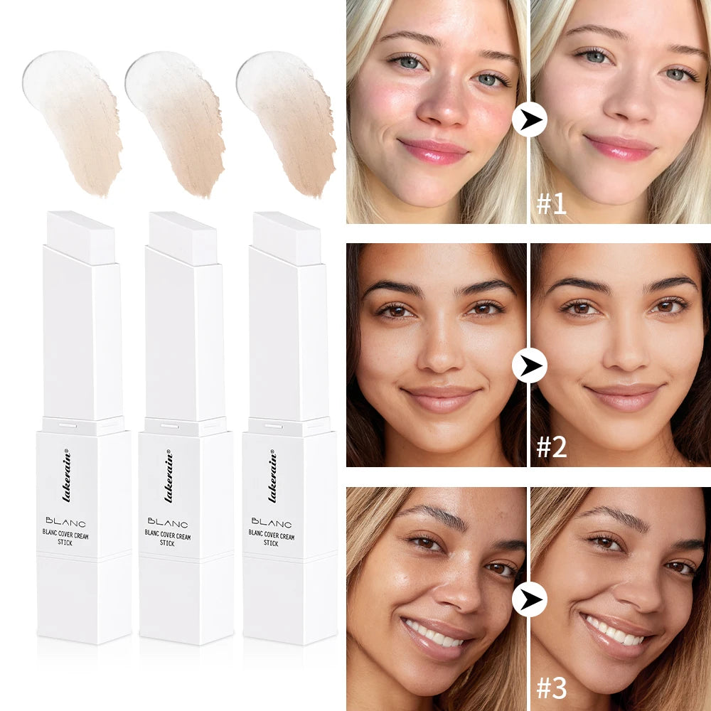 Color-Changing Foundation Stick with Detachable Blending Brush
