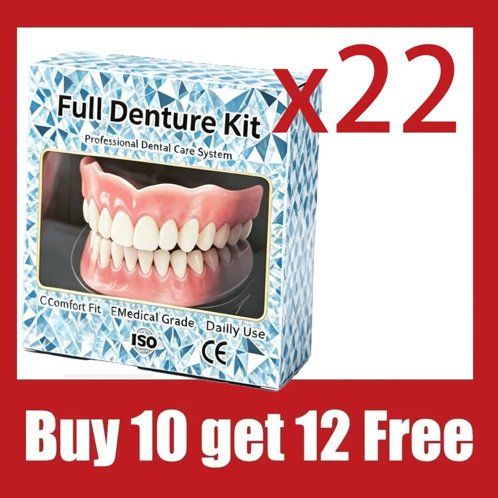 Natural Silicone Cosmetic Dentures for Instant Smile Restoration