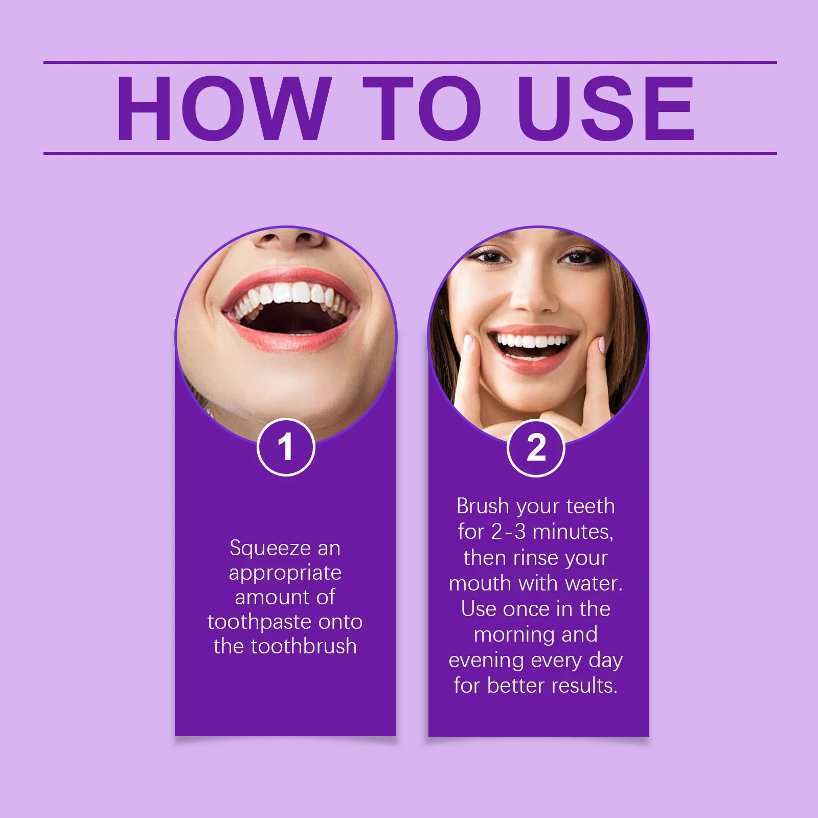 Purple Teeth Whitening Toothpaste for Stain Removal - 12