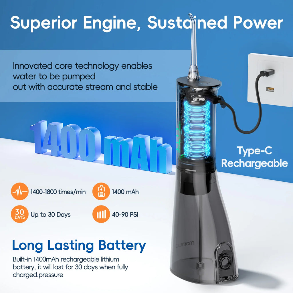 Electric Toothbrush and Water Flosser Dental Care Set