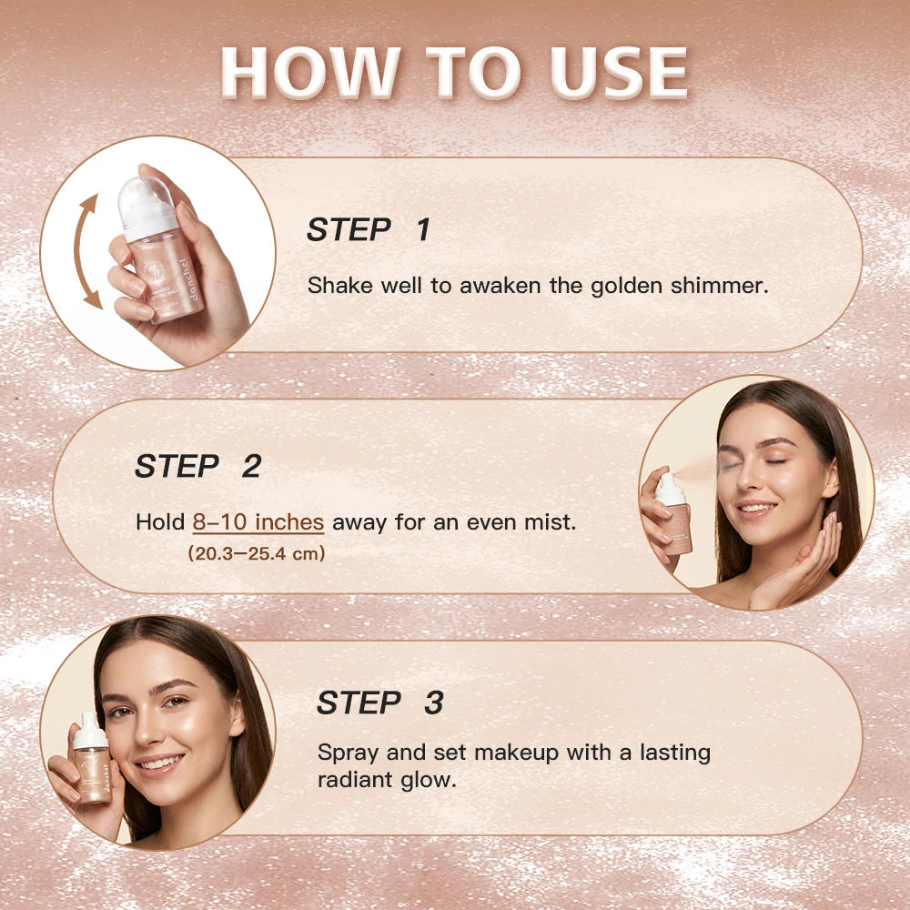 Luminous Setting Spray for Hydrating Dewy Makeup Finish