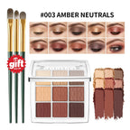 9-Color Beginner Friendly Eyeshadow Palette with Brush