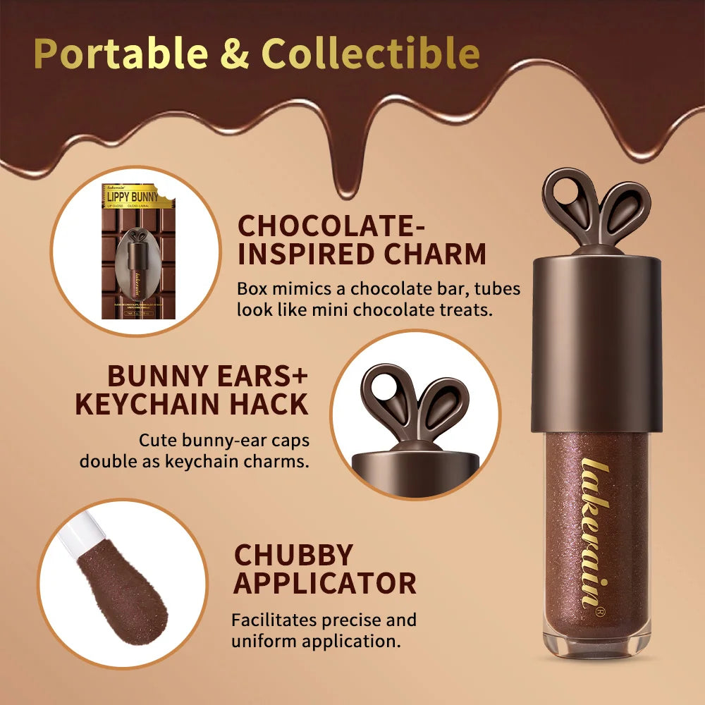 Deep Moisturizing Chocolate Shimmer Lip Gloss - 6