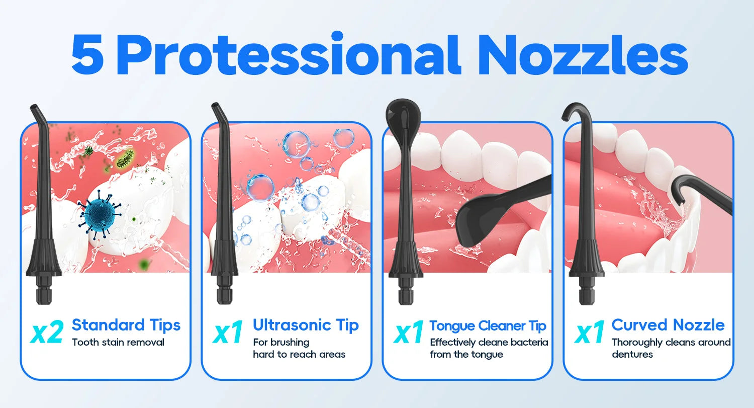 Portable Cordless Water Flosser for Teeth and Braces - 13
