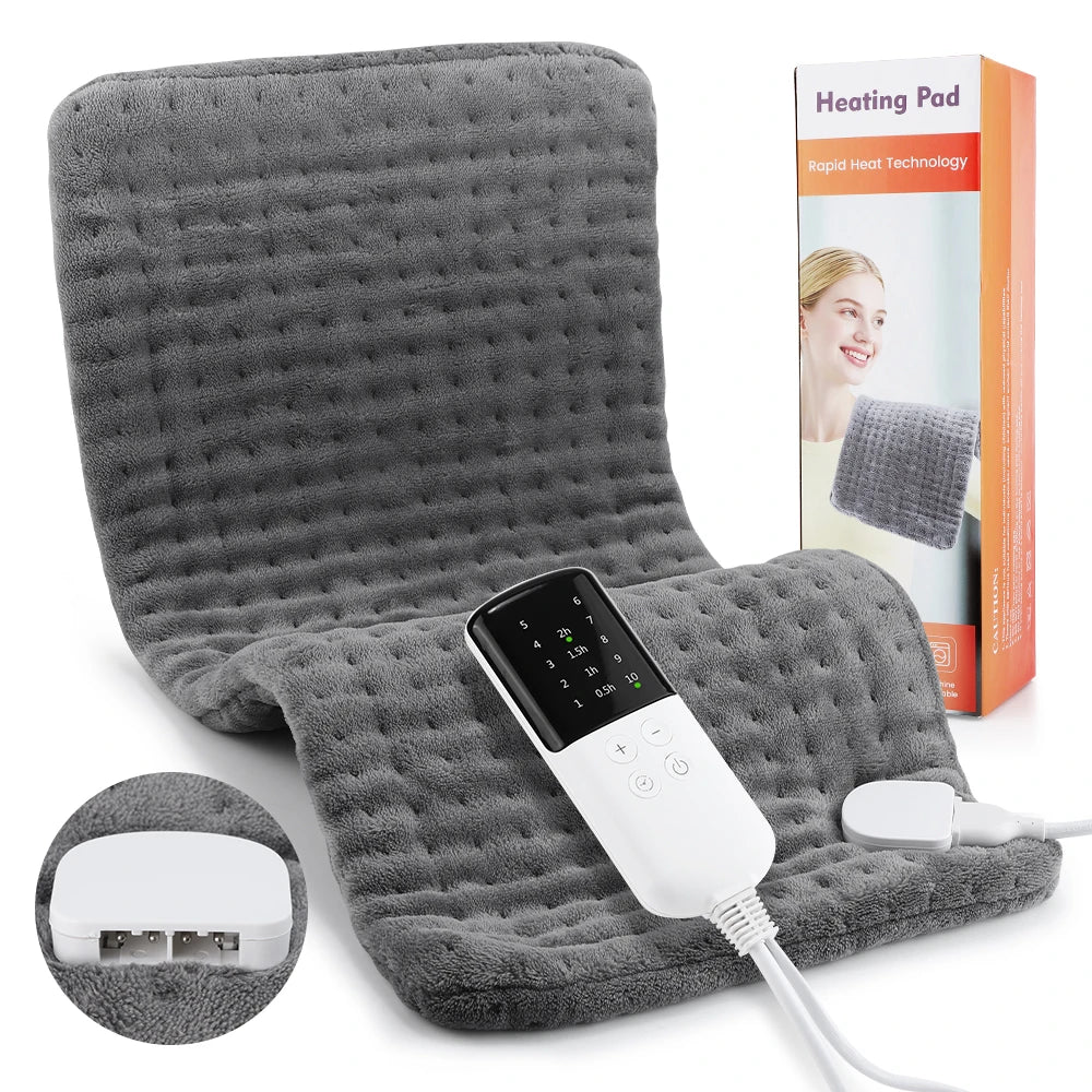 Electric Heating Pad for Back and Leg Pain Relief with Timer