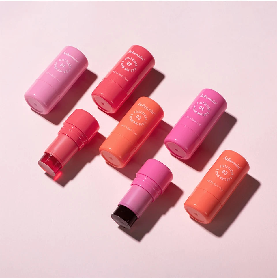 Cooling Water Jelly Blush Stick for Lips and Cheeks
