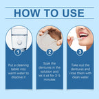 Effervescent Denture Cleaning Tablets for Retainers and Aligners