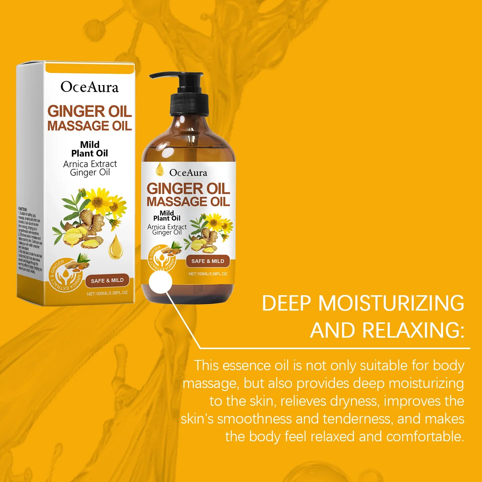Ginger Essential Massage Oil for Muscle Relief and Skin Nourishment - 5