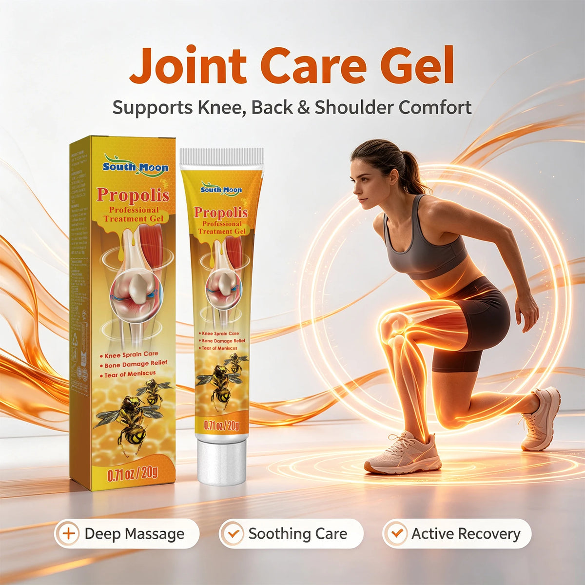 Propolis Cooling Joint and Muscle Massage Relief Gel