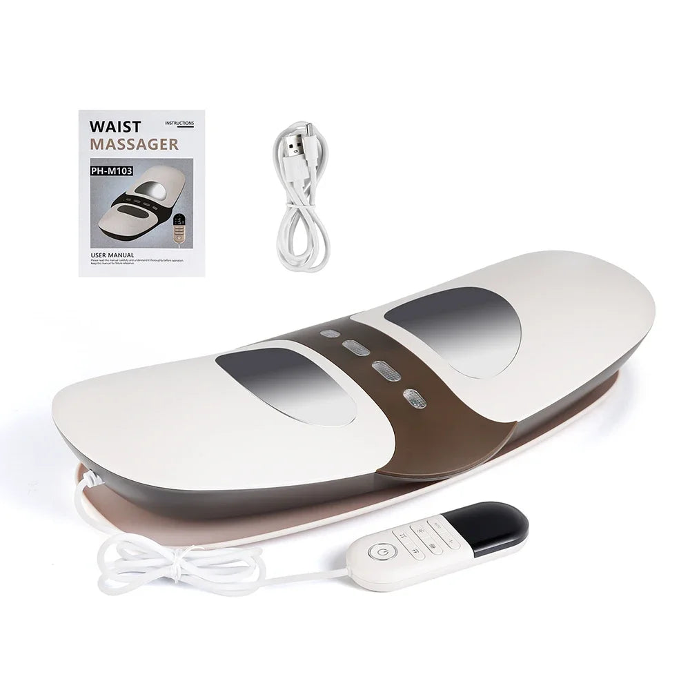 Electric Lumbar Traction Back Stretcher with Vibration Massage