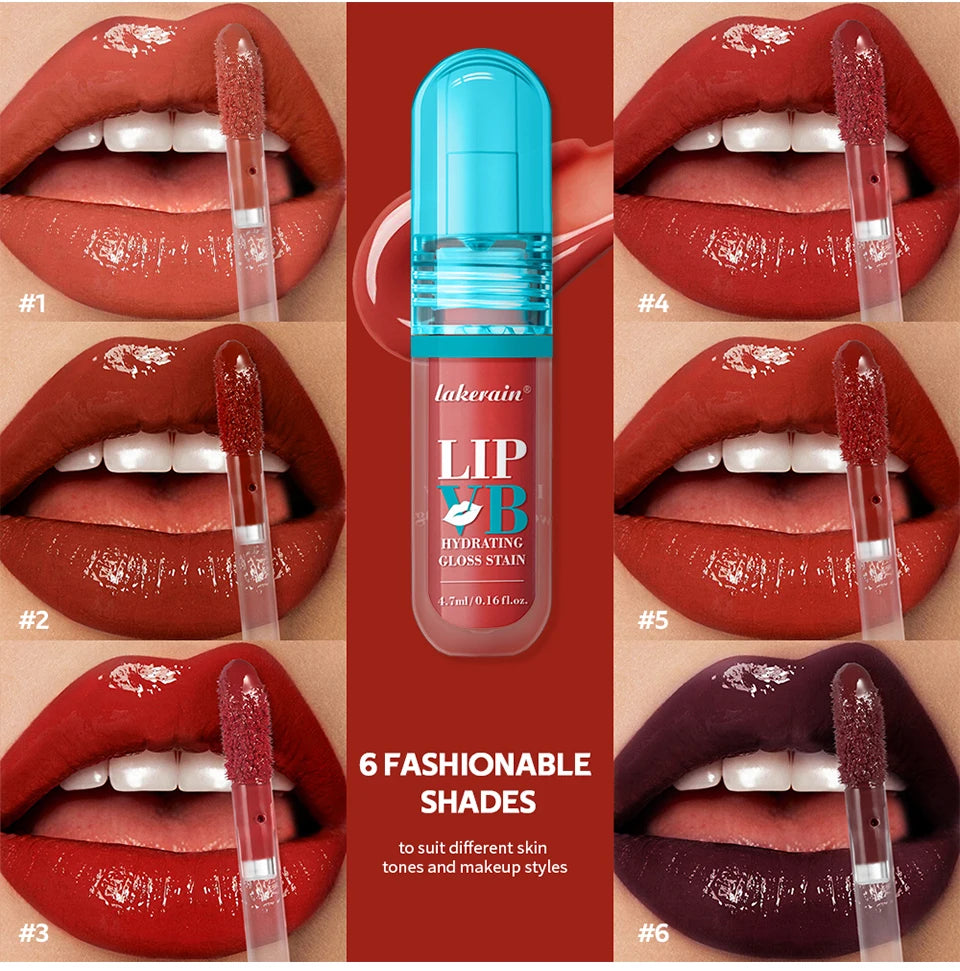 Hydrating Lip Stain and Gloss with Vitamin B12 and Coconut Water