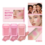 Long-Lasting Waterproof Cream Powder Blush