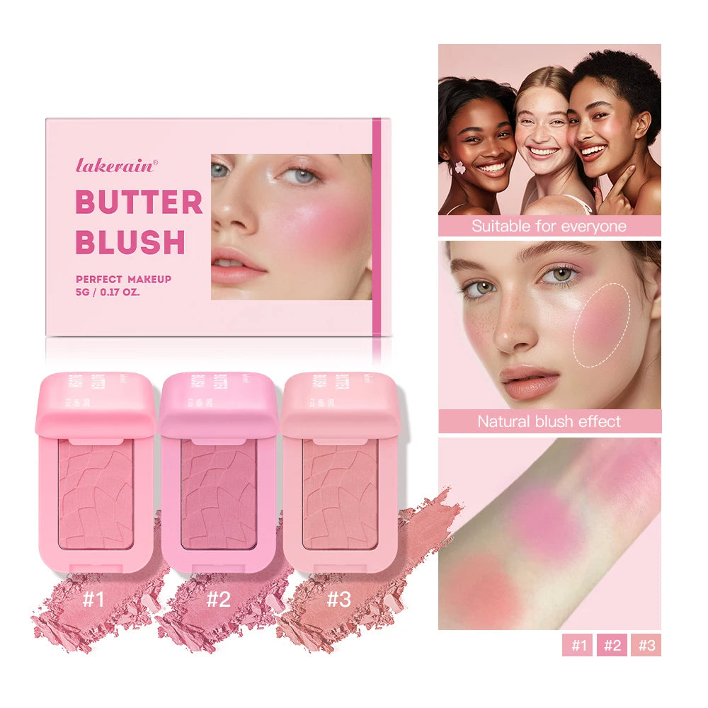 Long-Lasting Waterproof Cream Powder Blush