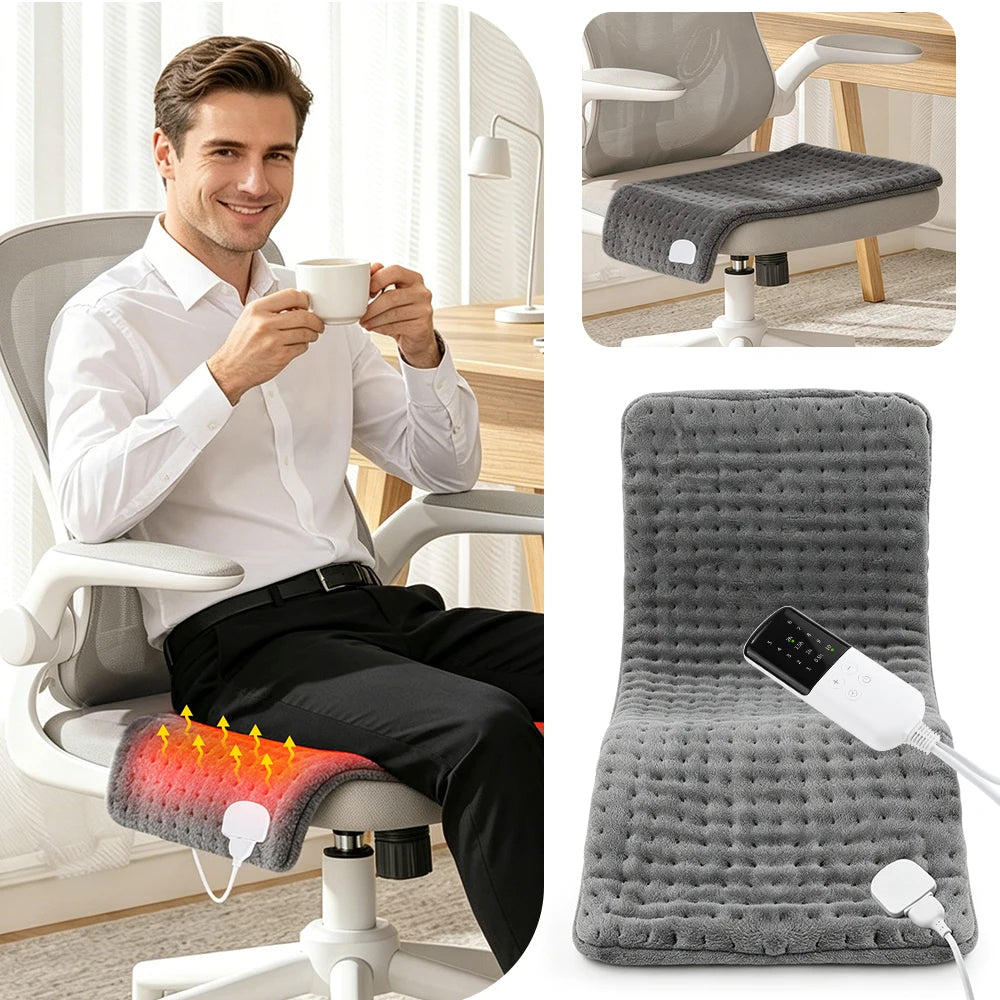 Electric Flannel Heating Pad for Pain Relief and Muscle Relaxation - 11