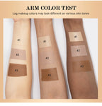 Waterproof Leg Foundation and Body Makeup with Application Glove
