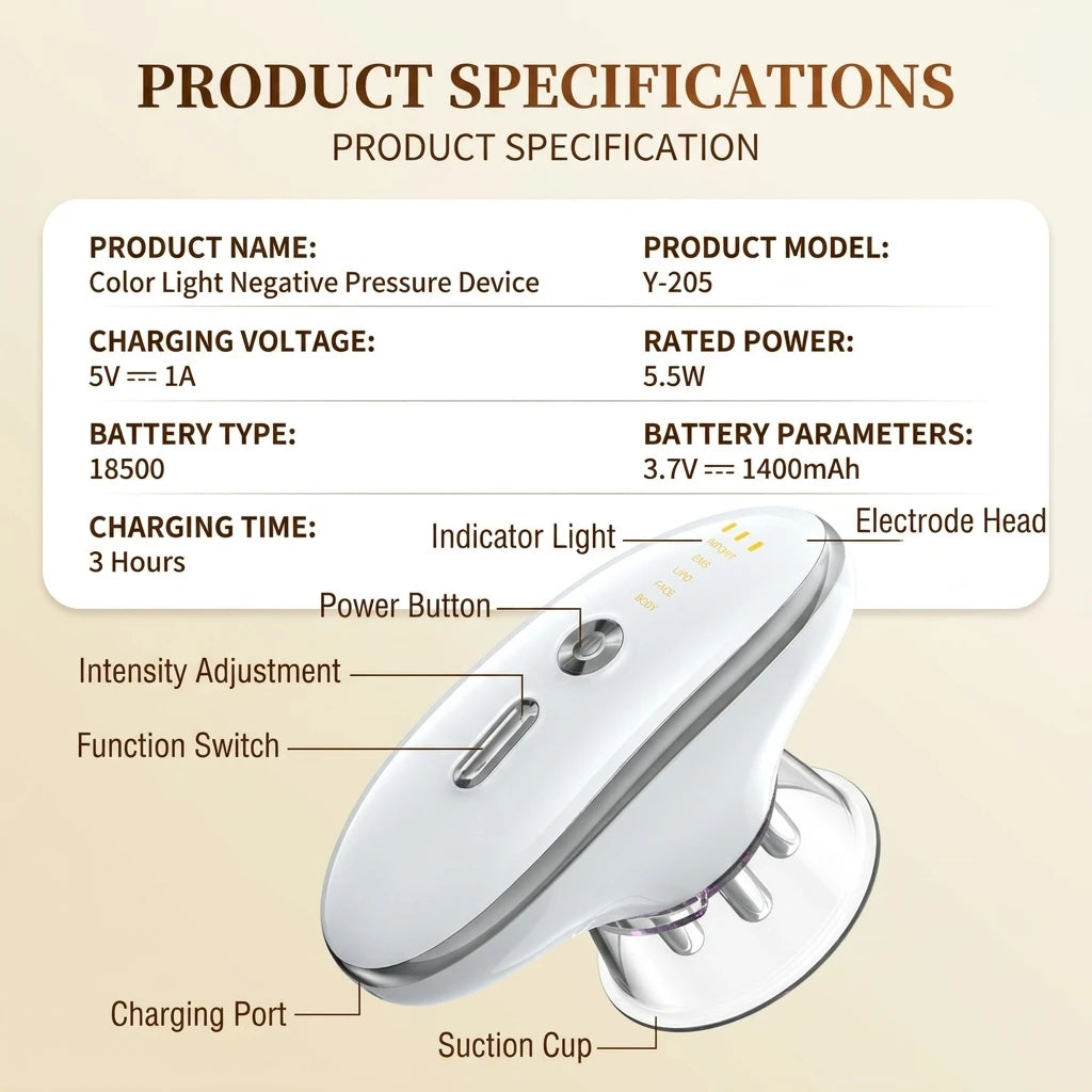5-in-1 Body and Face Sculpting Massager with LED and Microcurrent
