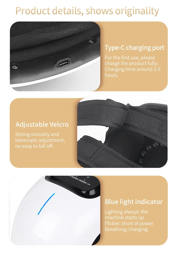 Portable 3-in-1 Cordless Knee Massage Device
