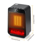 Portable PTC Ceramic Space Heater with Ambient Light and Timer