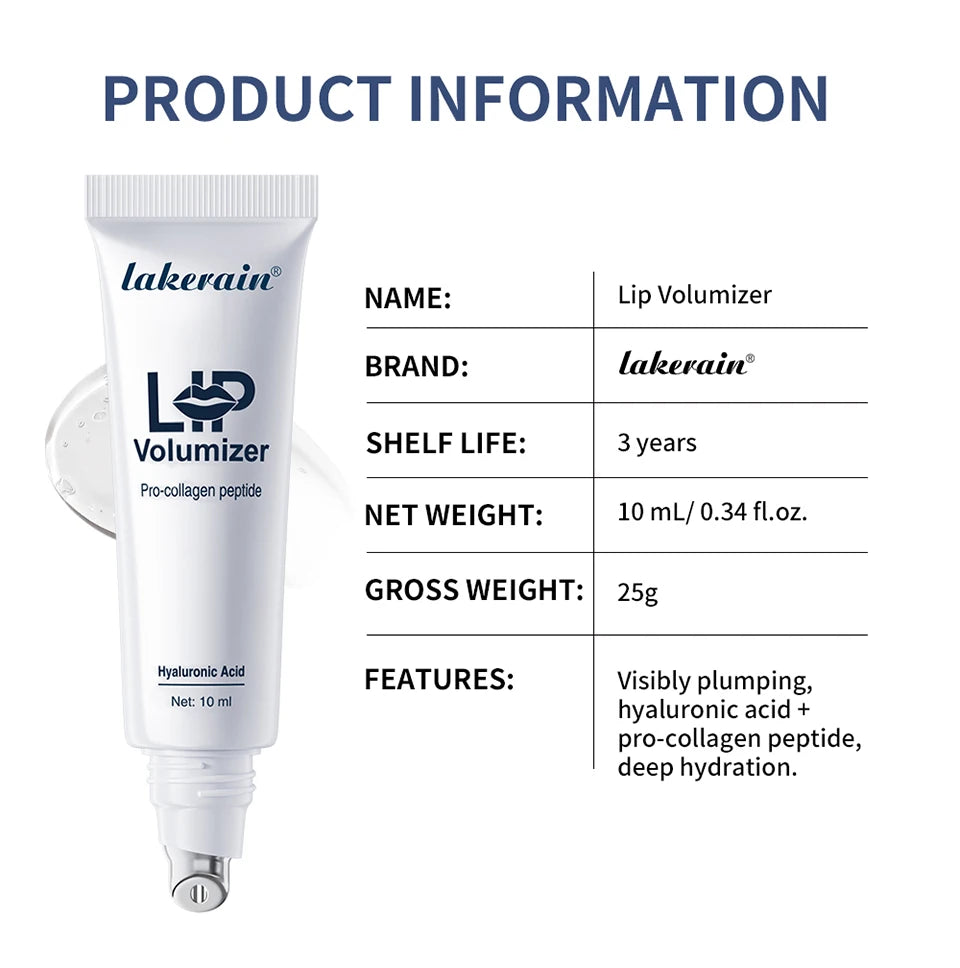 Hydrating Lip Plumper Serum with Hyaluronic Acid