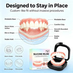 Comfort Fit Silicone Dentures Upper and Lower Set