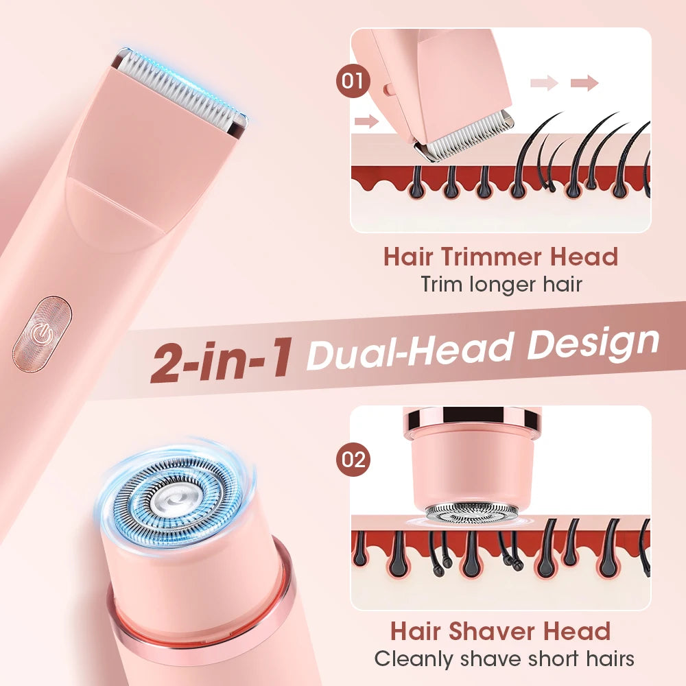 Waterproof Cordless Electric Shaver for Women