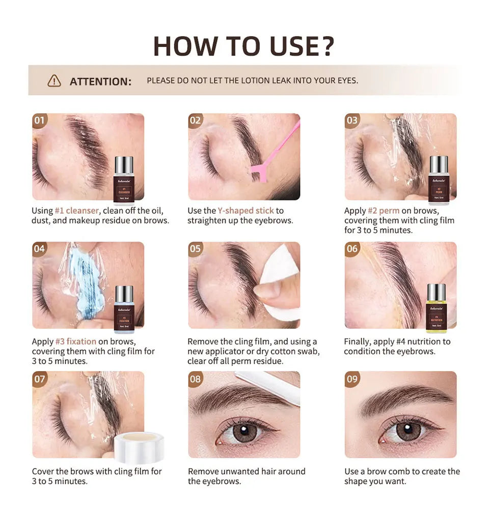 Professional Eyebrow Lamination Lifting and Styling Kit