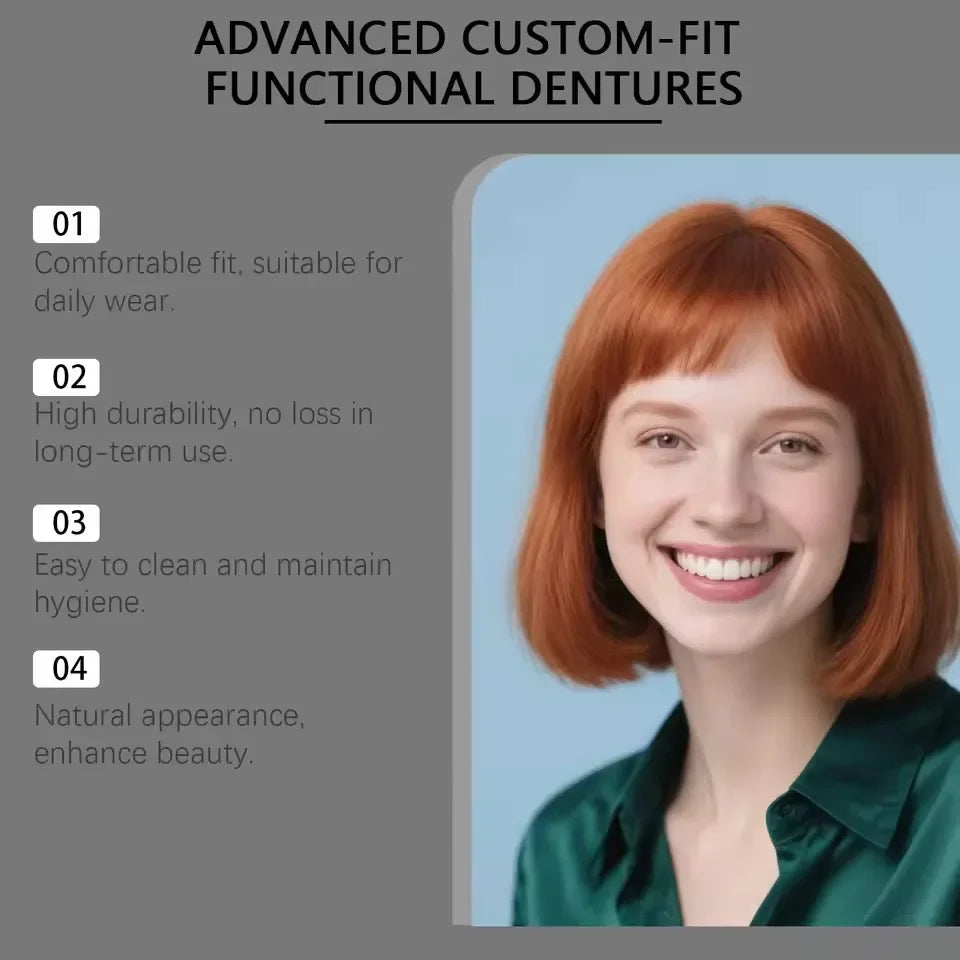 Adjustable Cosmetic Denture Set for Natural Smile - 14
