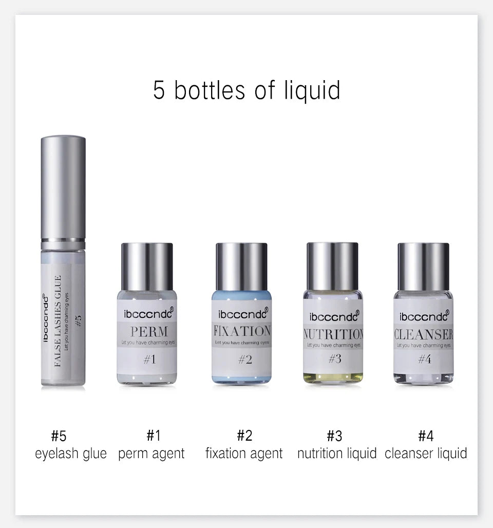 Professional Eyelash Lifting and Perming Kit for Home Use - 12