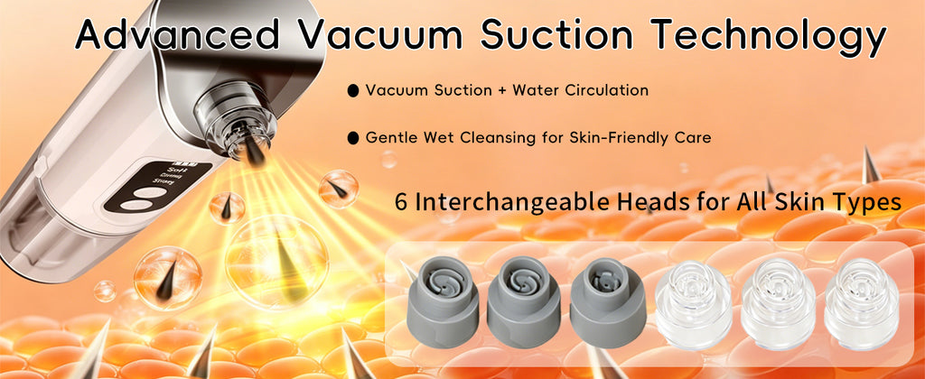 Electric Pore Vacuum and Blackhead Remover with Hydration System