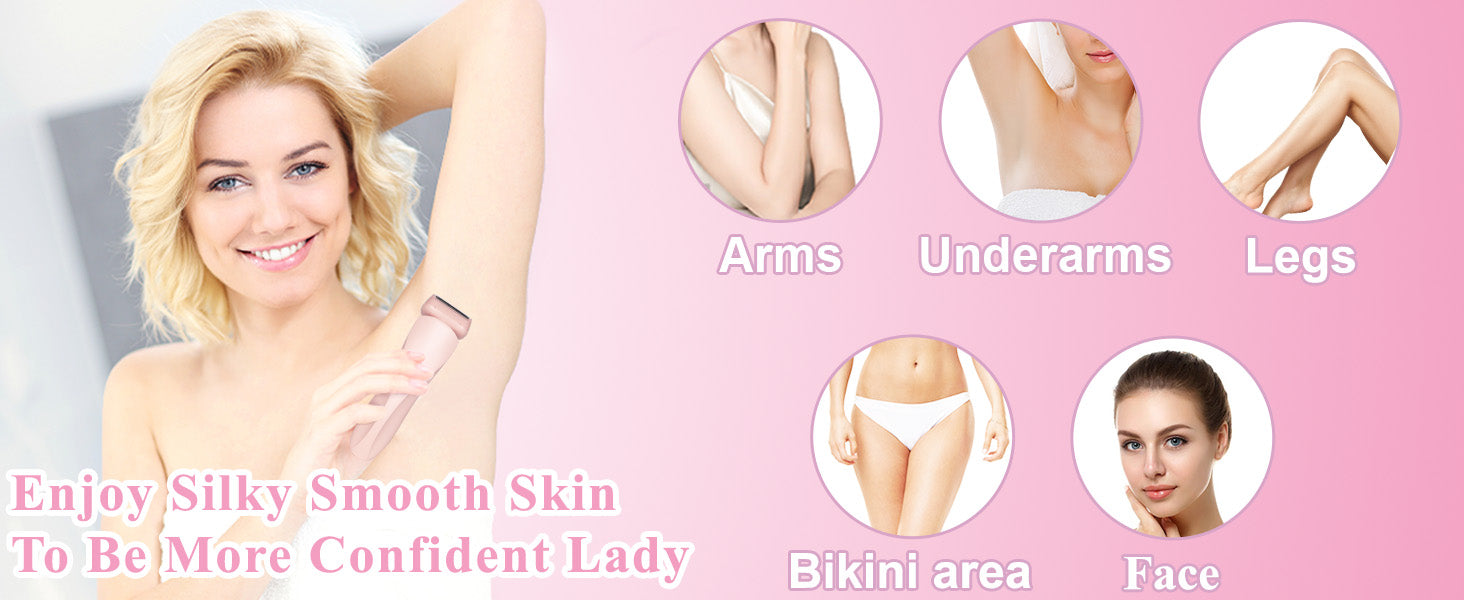 2-in-1 Painless Electric Shaver for Women - 8